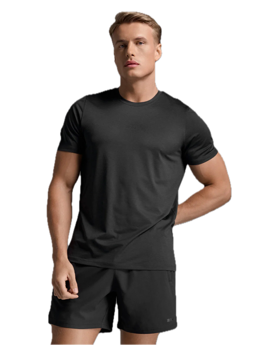 2XU Motion Soft Jersey Tee Black/black