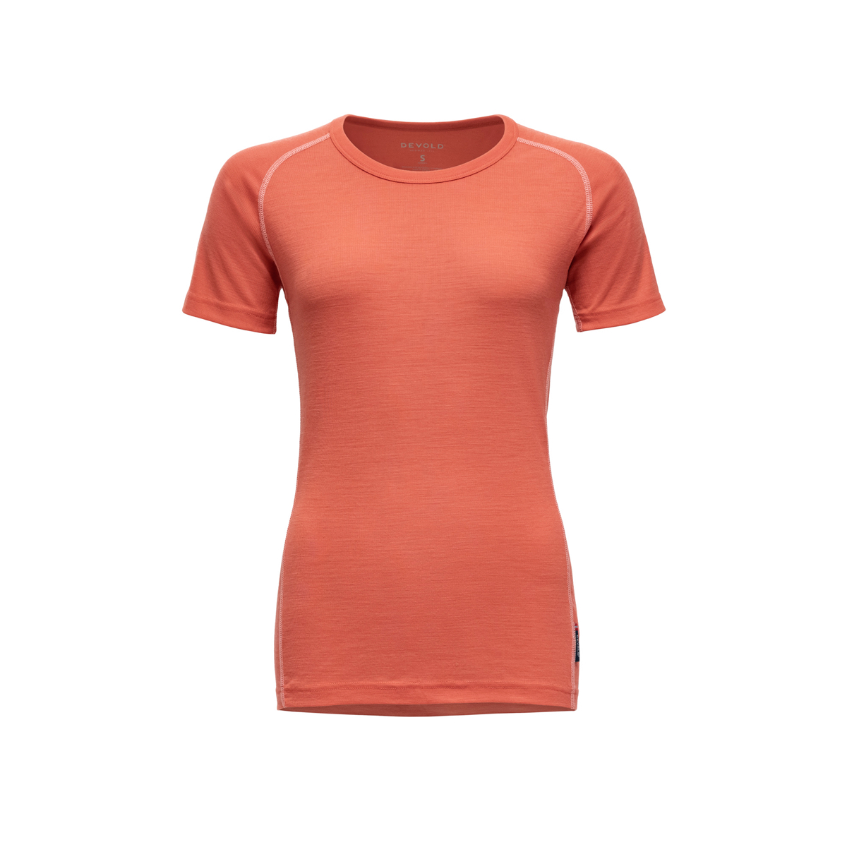 Devold Lauparen Merino 190 Base Tee Wmn Coral