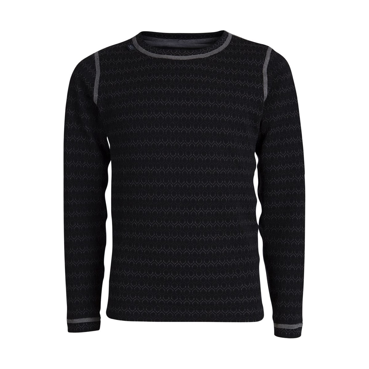 Ulvang Juniors' 50Fifty 3.0 Round Neck Black/Mix
