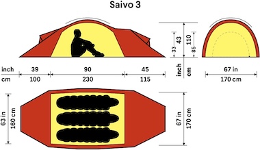 Hilleberg Saivo 3 Red
