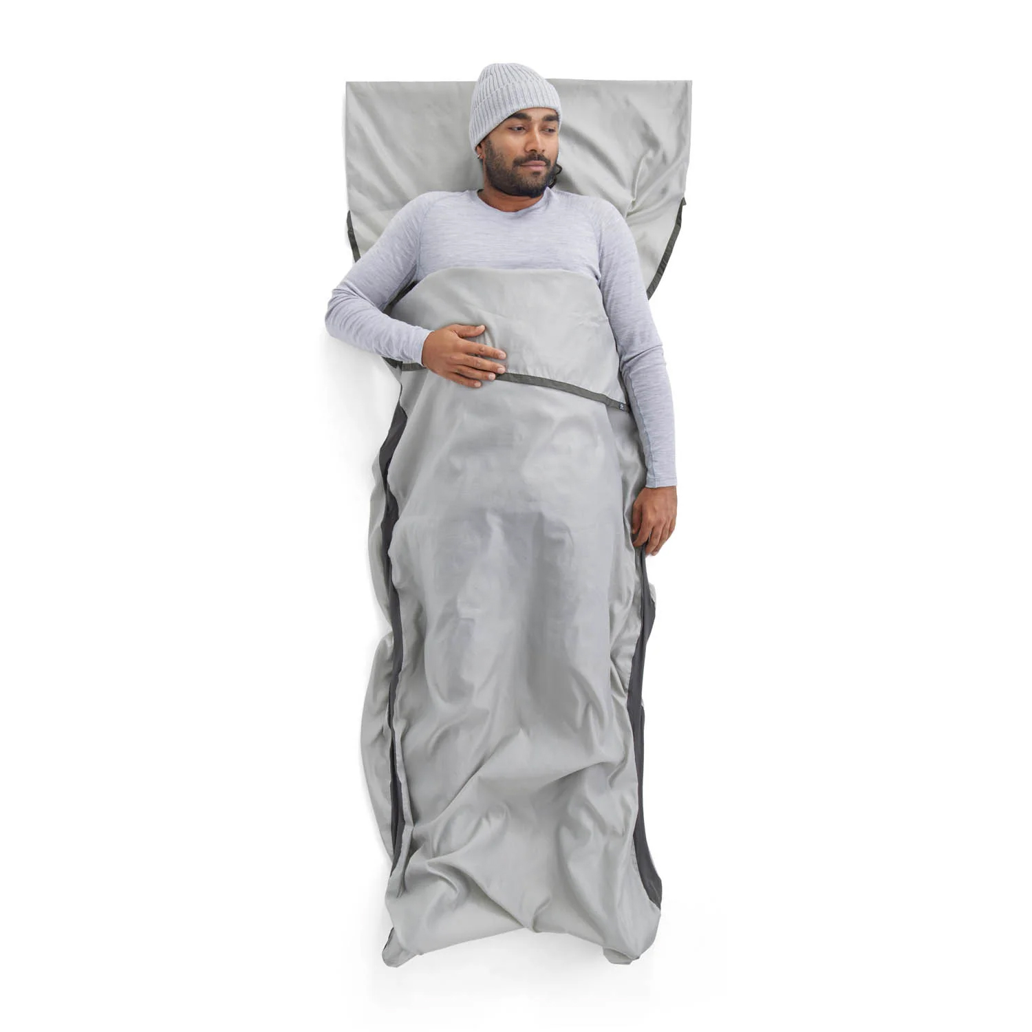Sea To Summit Silk Blend Sleeping Bag Liner Rectangular Moonstruck Grey