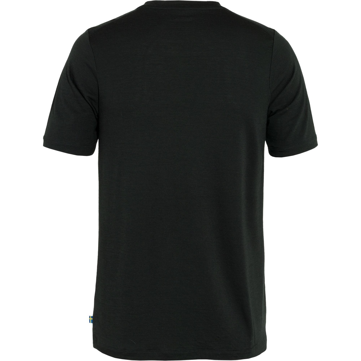 Fjällräven Men's Abisko Wool Logo Short Sleeve Black
