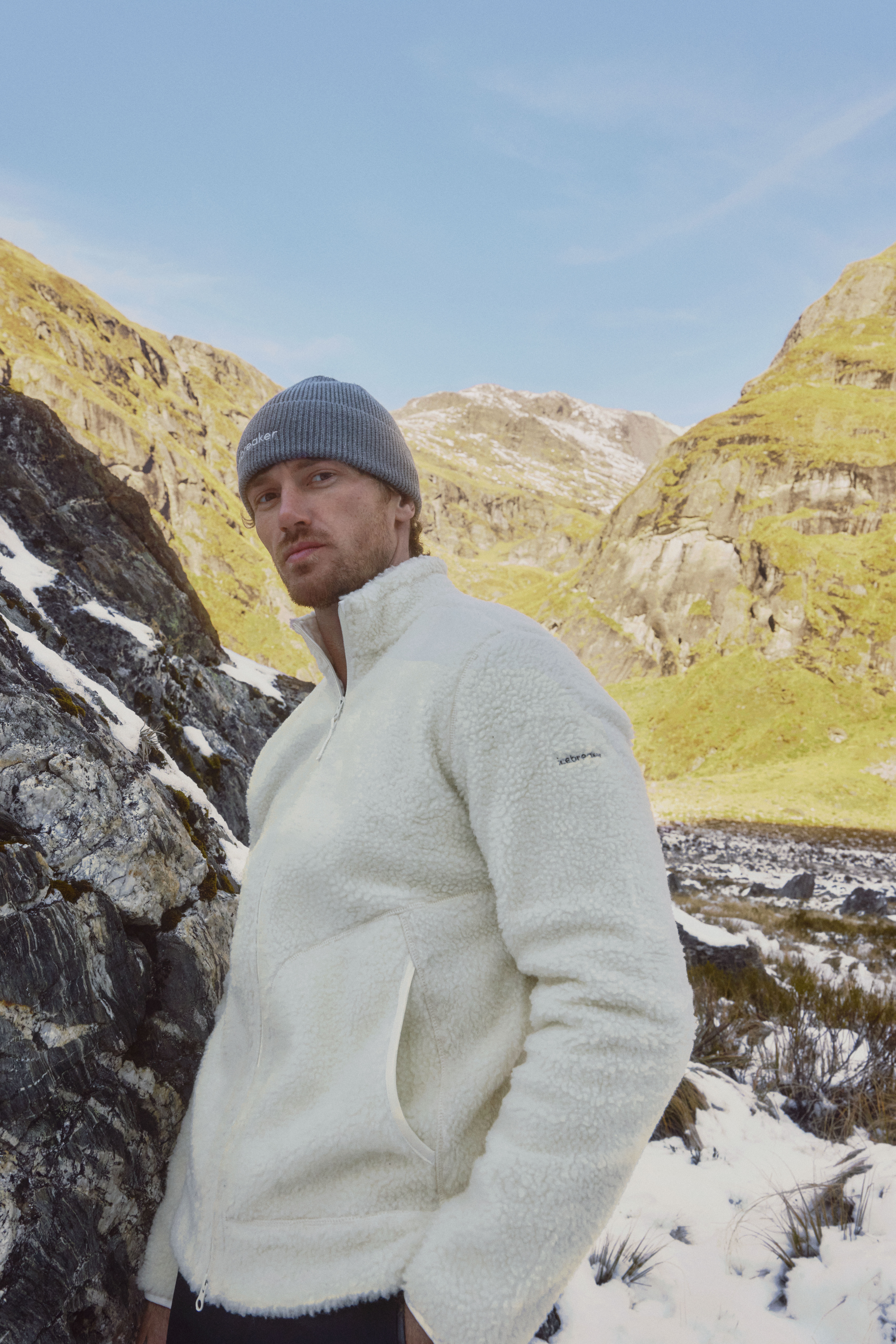 Icebreaker M Merino 800 Realfleece High Pile Ls Z Undyed