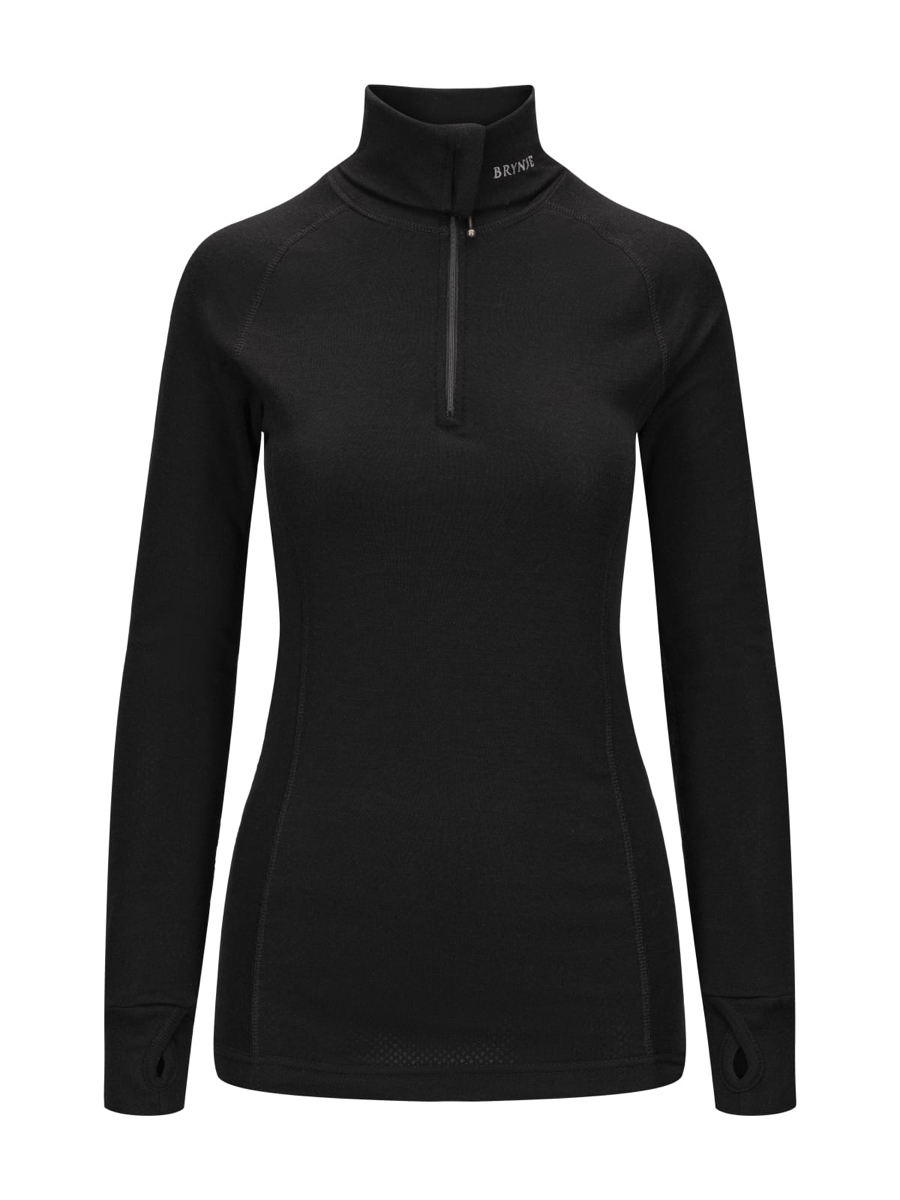 Brynje Women's Arctic Zip Polo Black