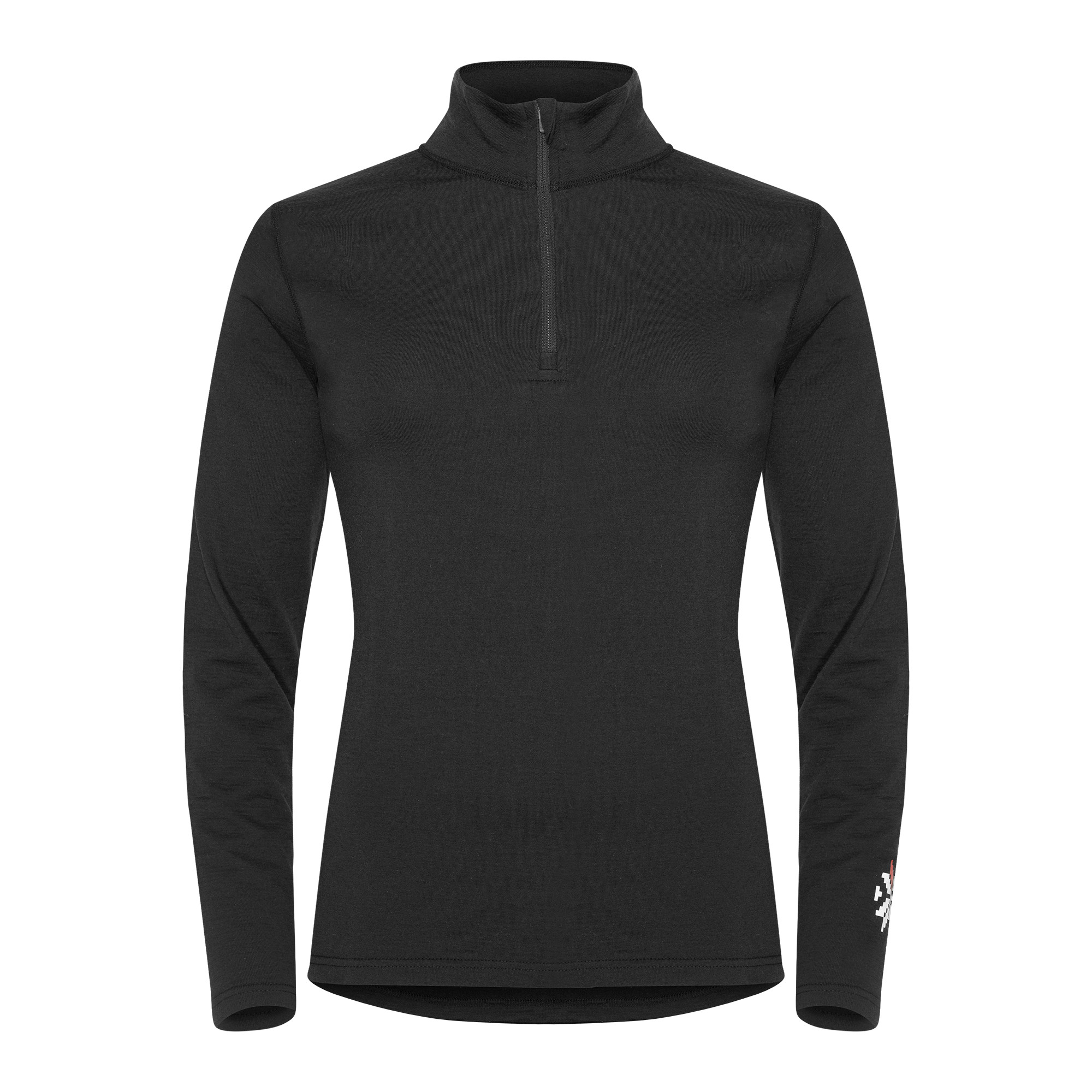Gridarmor Merino Undertøy Zip Top Wmn Black Beauty