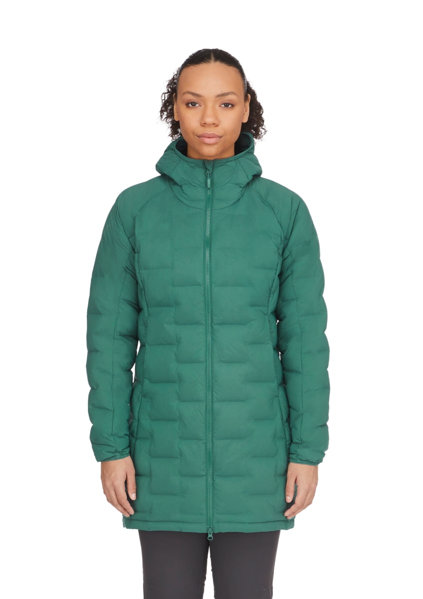 Rab Cubit Stretch Down Parka Wmns Green Slate