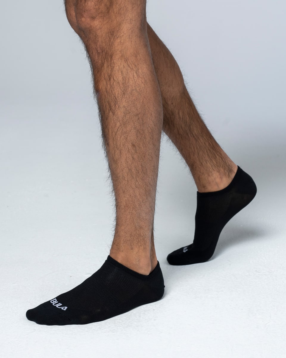Bula 3pk No Show Socks Black