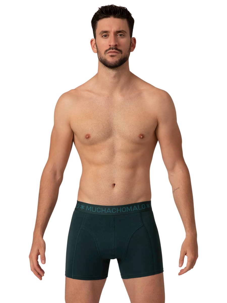 Muchachomalo 1010 Solid Boxer 2pk 594 Grey/Green