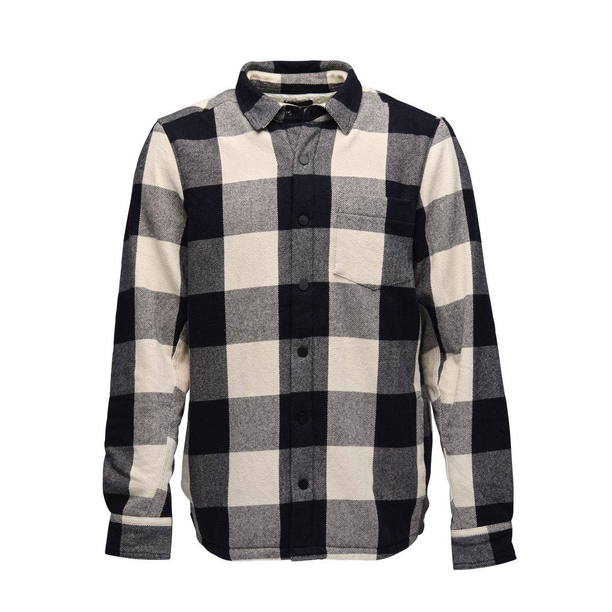 Black Diamond Men's Project Lined Flannel Black-Off White Plaid