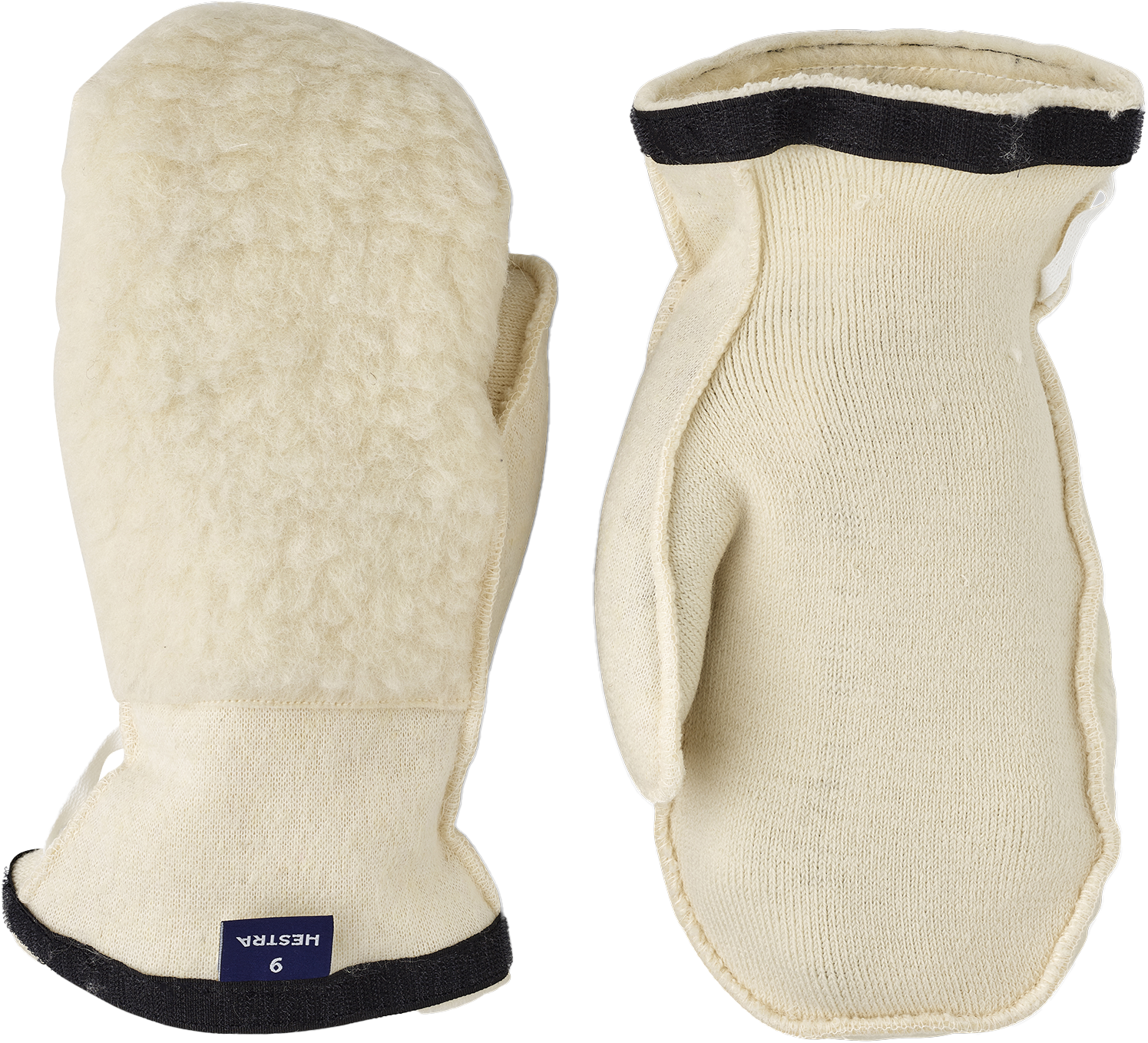 Hestra Heli Ski Wool Liner - Mitt Off White