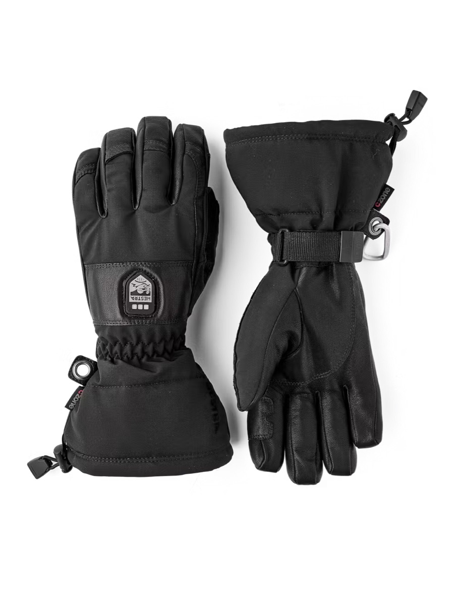 Hestra Heater Gauntlet - 5 Finger Black/Black