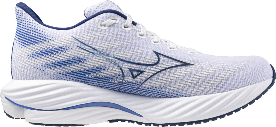 Mizuno Men's Wave Rider 28 White/Estate Blue/Mugen Blue