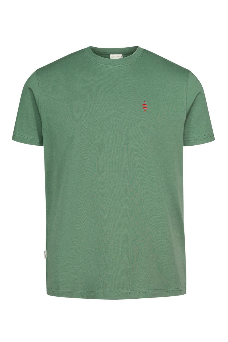 Panos Emporio PE ELEMENT TEE ORGANIC COTTON Earth green
