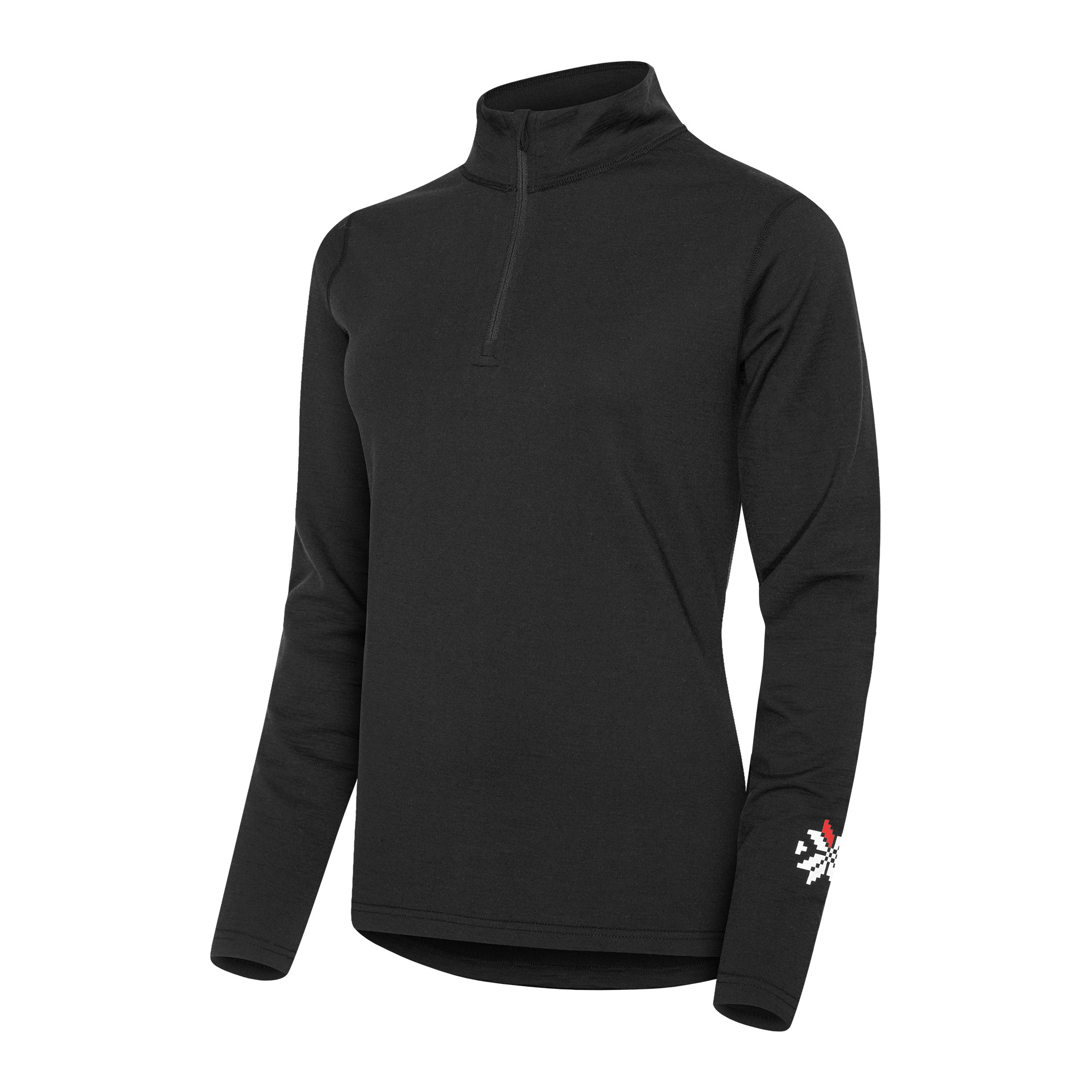 Gridarmor Merino Undertøy Zip Top Wmn Black Beauty