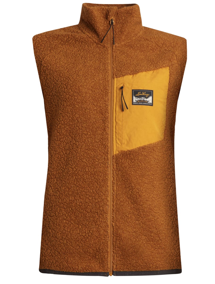 Lundhags Women's Flok Wool Pile Vest Dark Gold