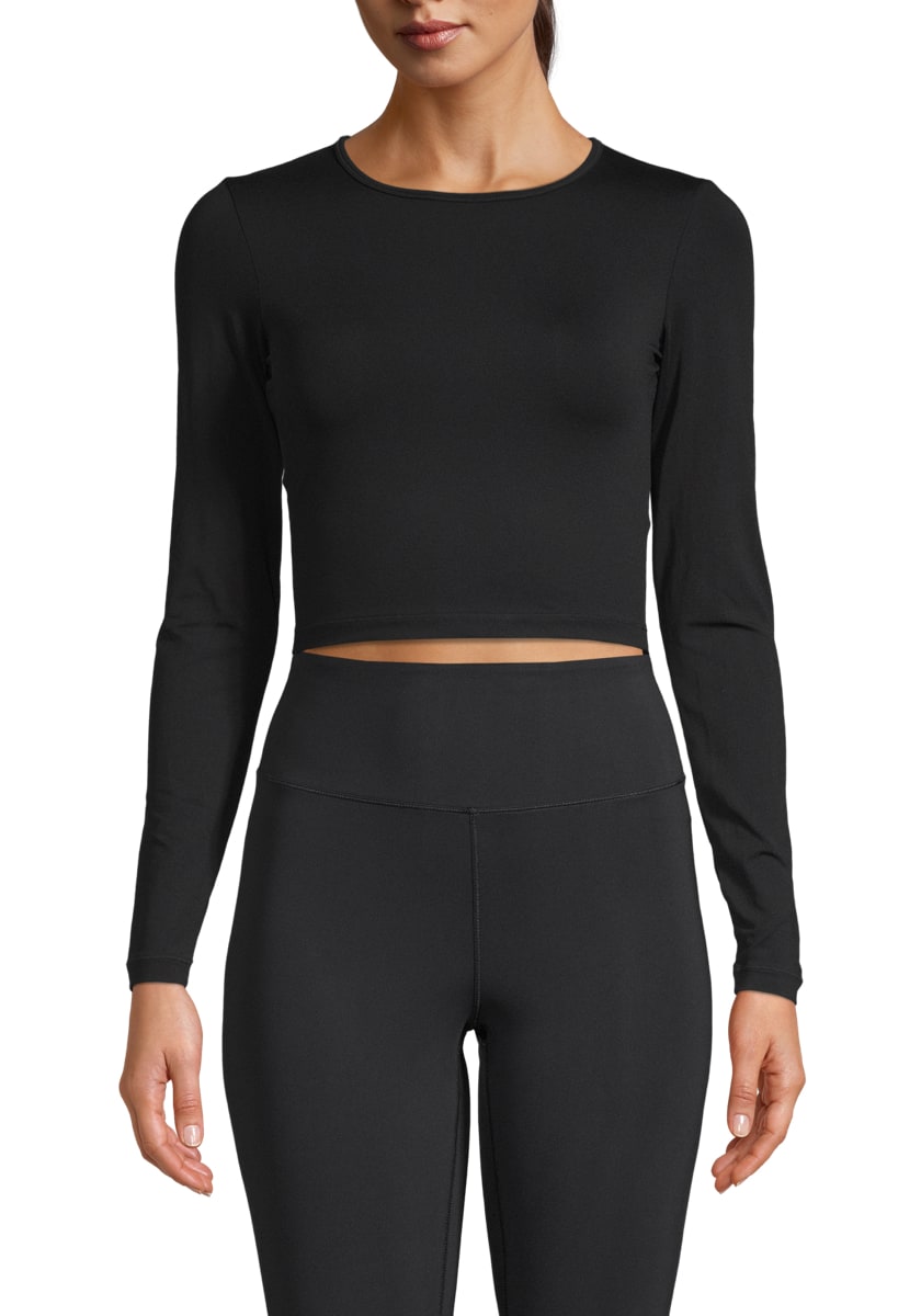 Casall Women's Crop Long Sleeve Black