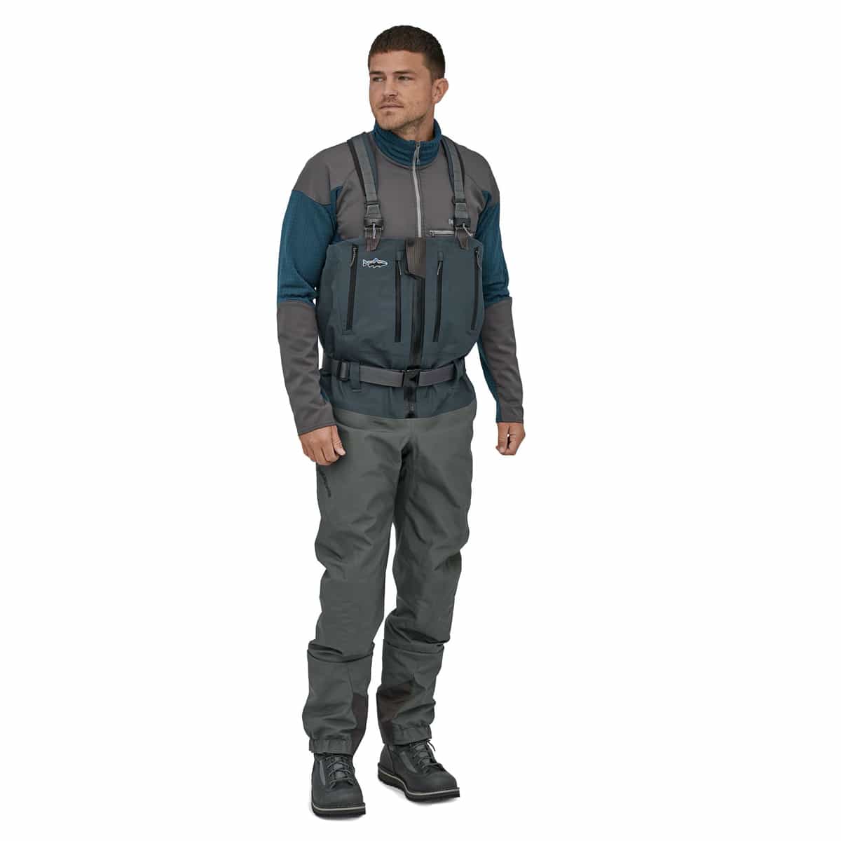 Patagonia M's Swiftcurrent Expedition Zip Front Waders Forge Grey