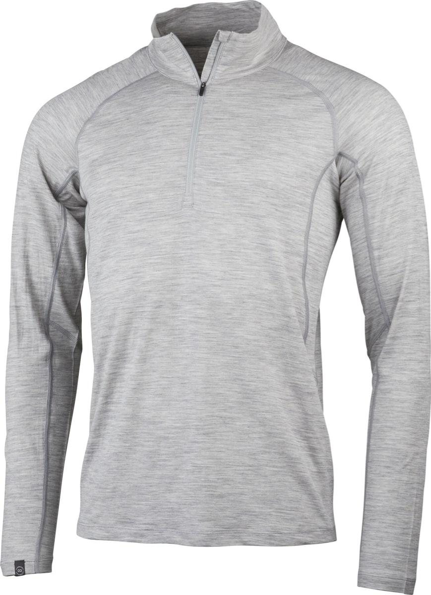 Lundhags Men's Gimmer Merino Light 1/2 Zip Light Grey