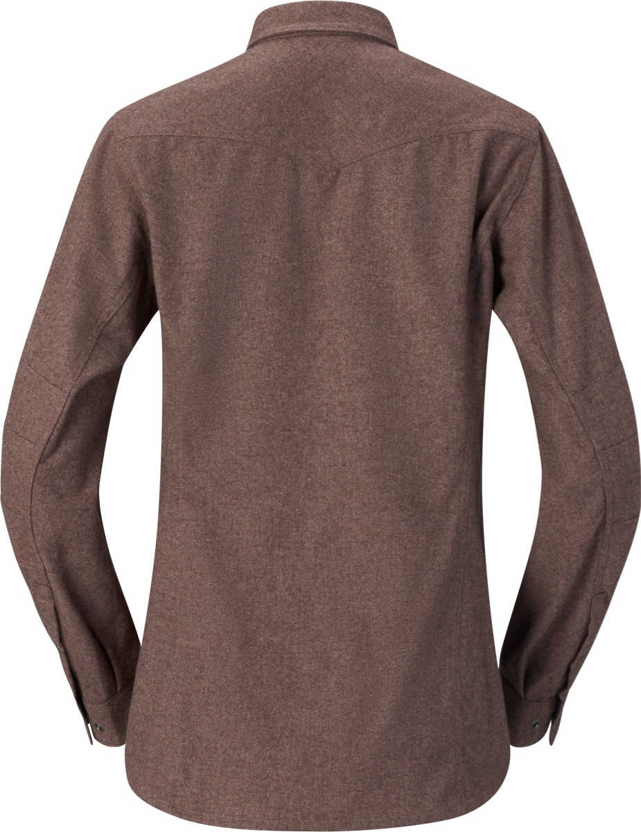 Norrøna Tamok Wool Plain Shirt W'S Deep Taupe Melange