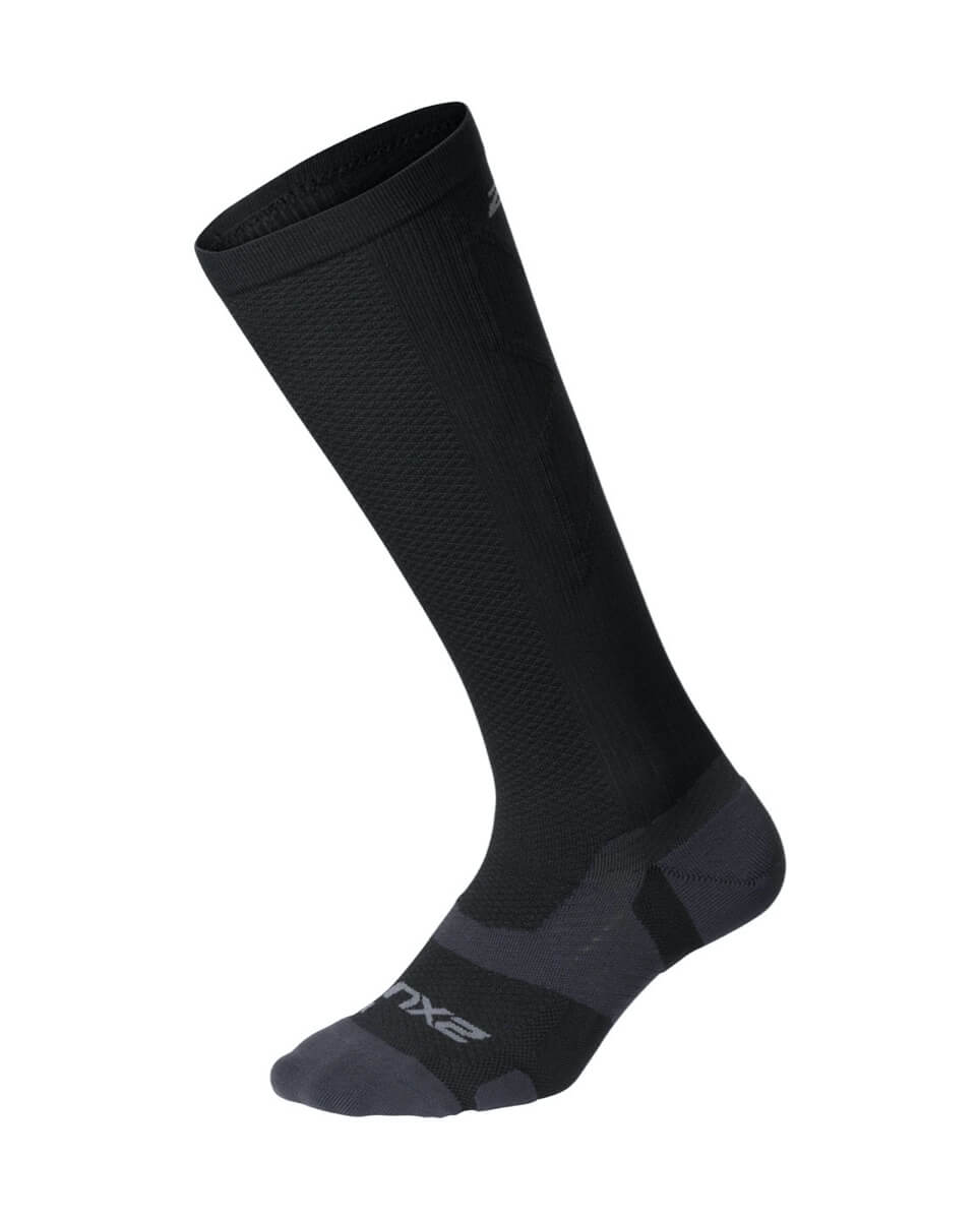 2XU VECTR Light Cushion Full Length Socks Black/Titanium