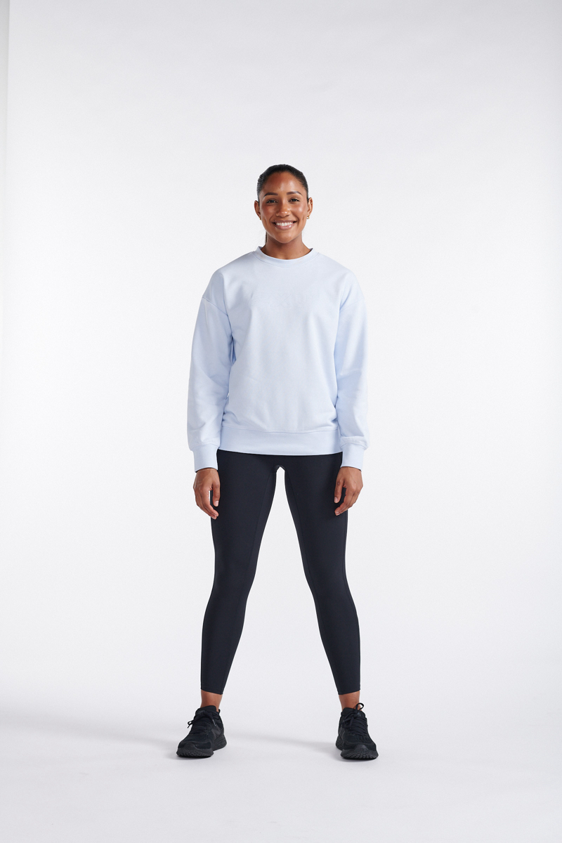 2XU Form French Terry Crew Halogen/White