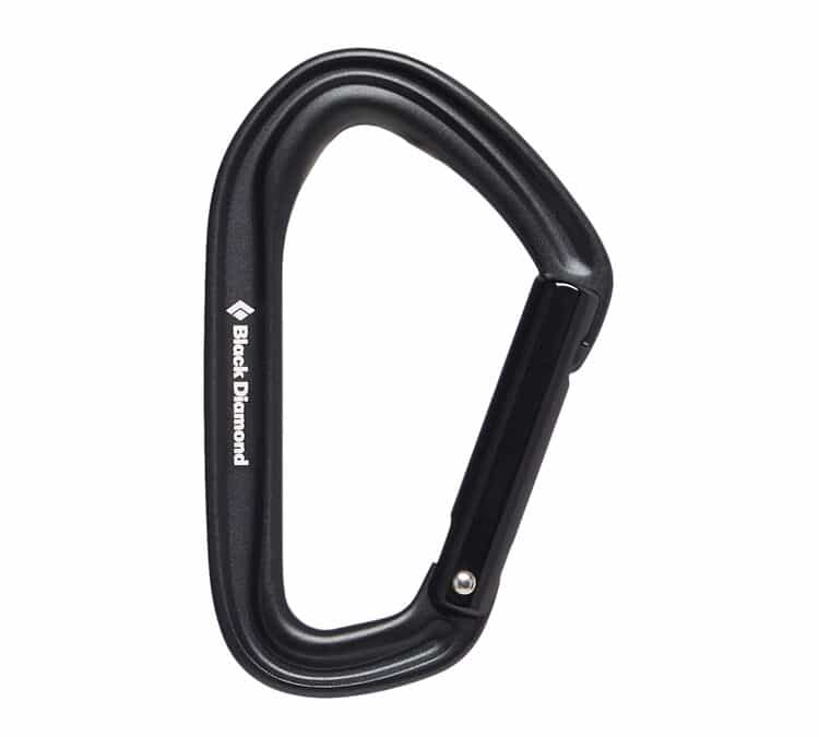 Black Diamond HotForge Straight Gate Carabiner Black
