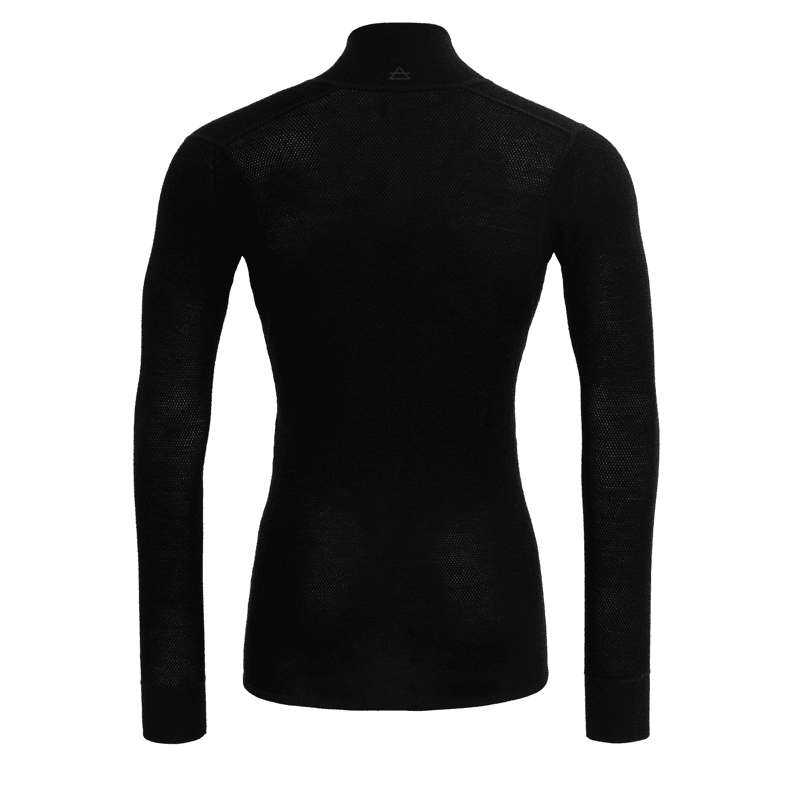 Devold Men's Wool Mesh 190 Zip Neck Caviar