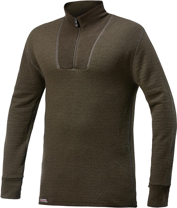 Woolpower Zip Turtleneck 200 Pine Green