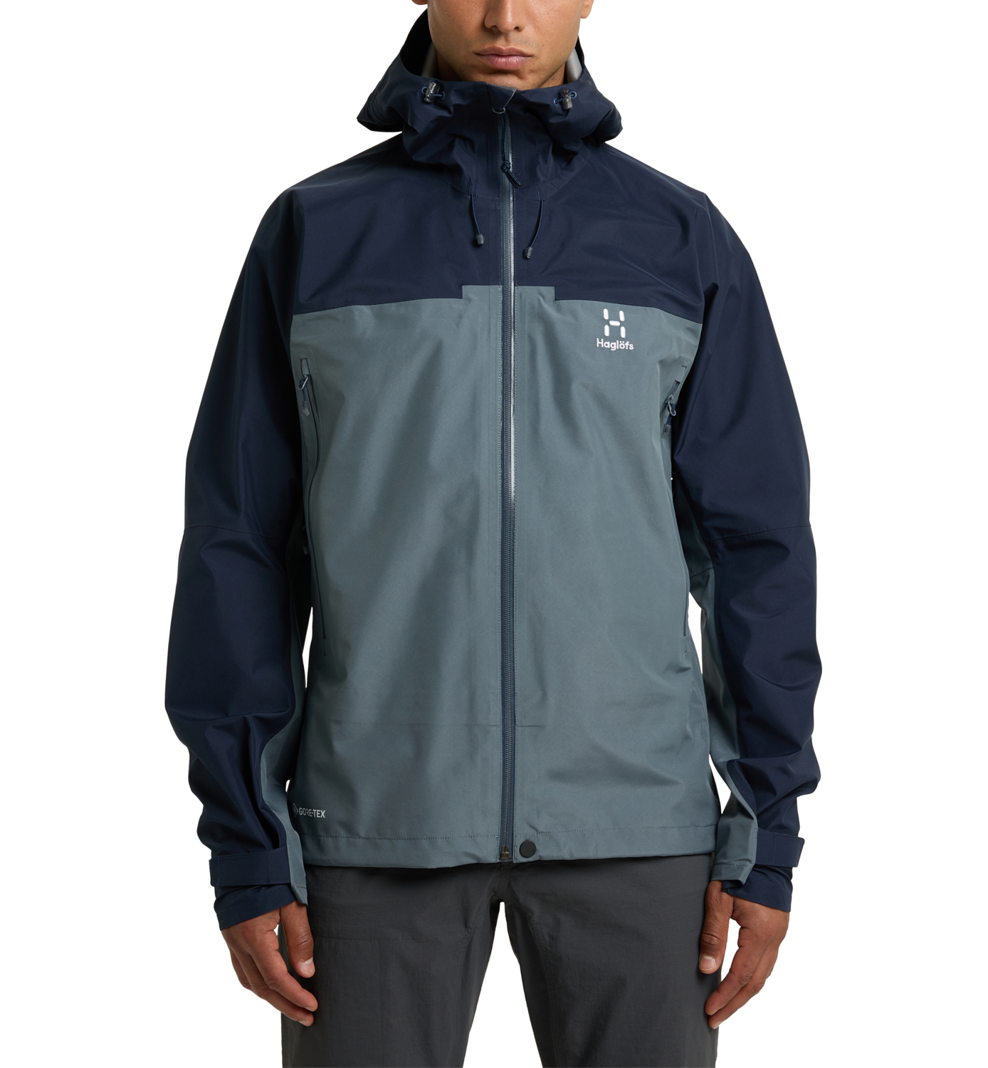 Haglöfs Men's ROC Flash GORE-TEX Jacket Steel Blue/Tarn Blue