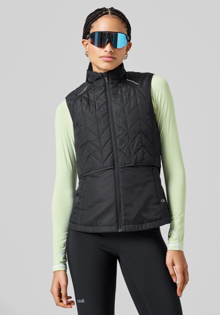 Casall Quilted Running Vest Black