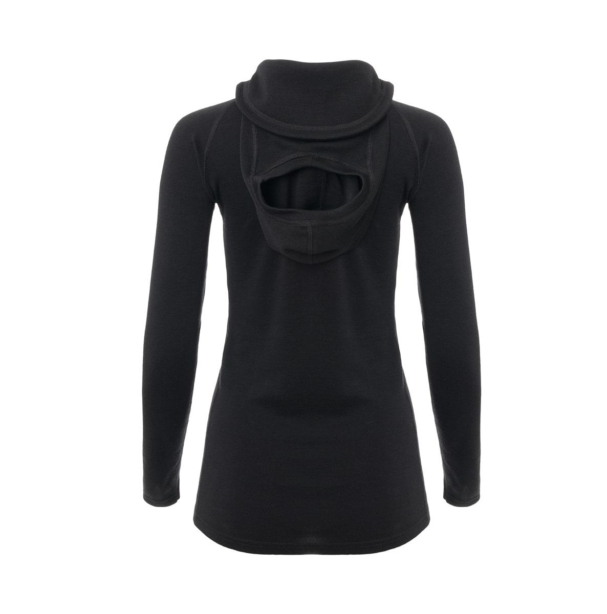 Aclima Women's WarmWool Hoodsweater V2 Jet Black