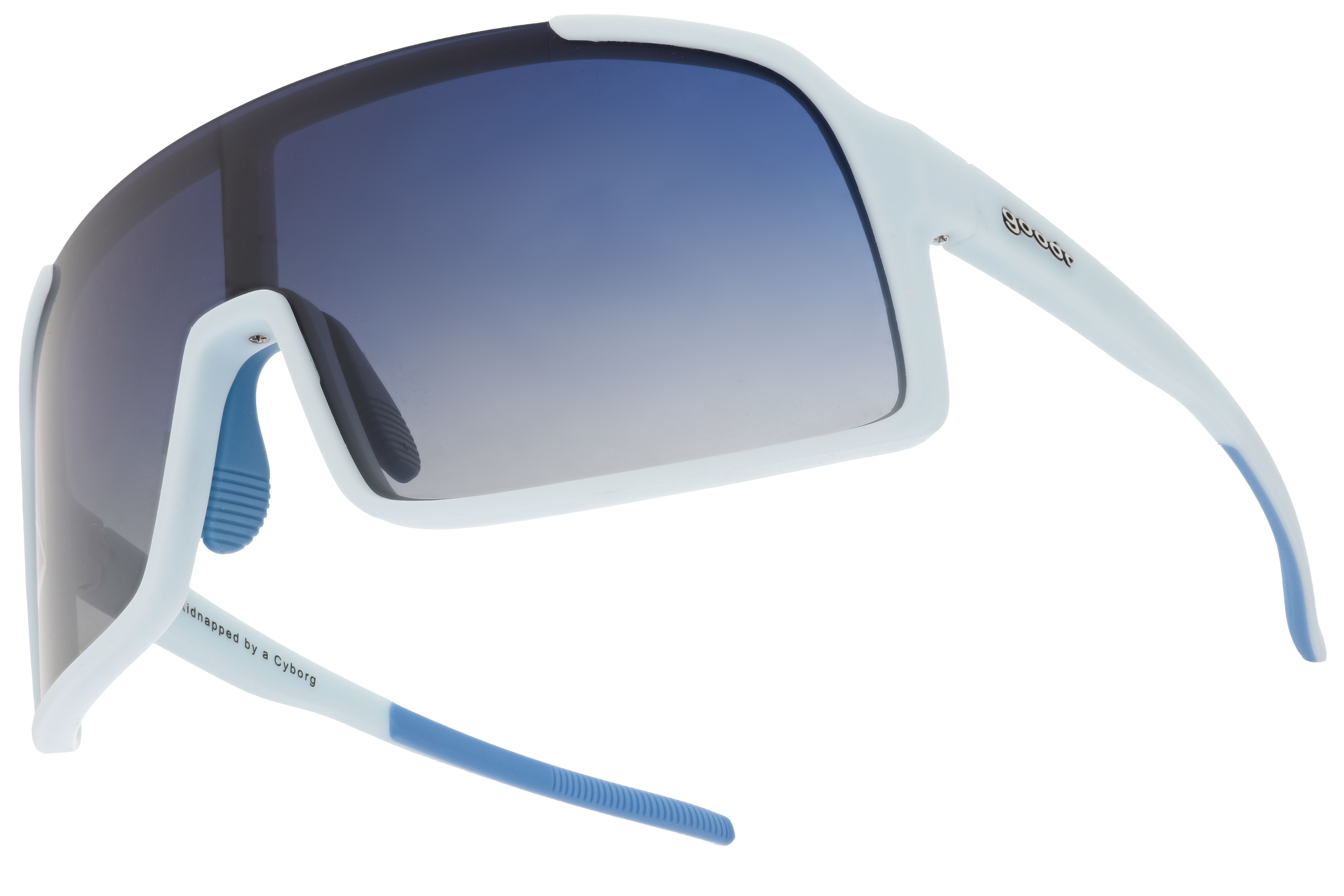 Goodr Sunglasses Kidnapped By A Cyborg White