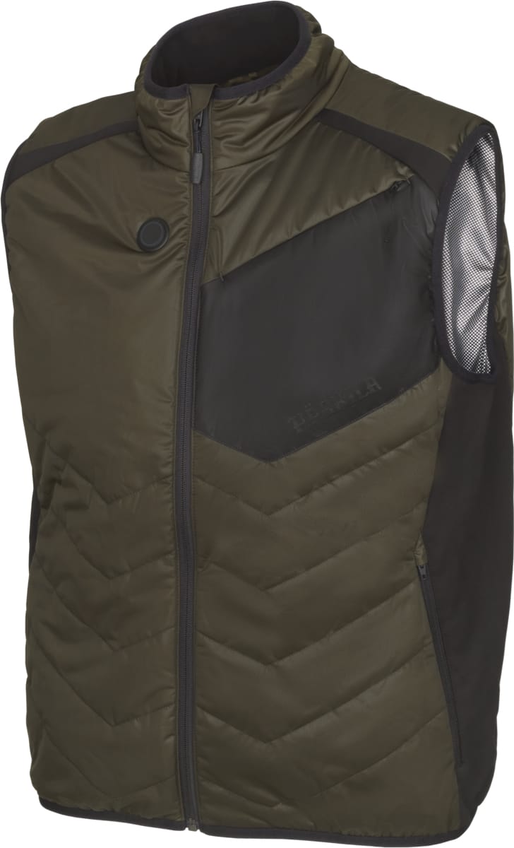 Härkila Men's Heat Waistcoat Willow Green/Black