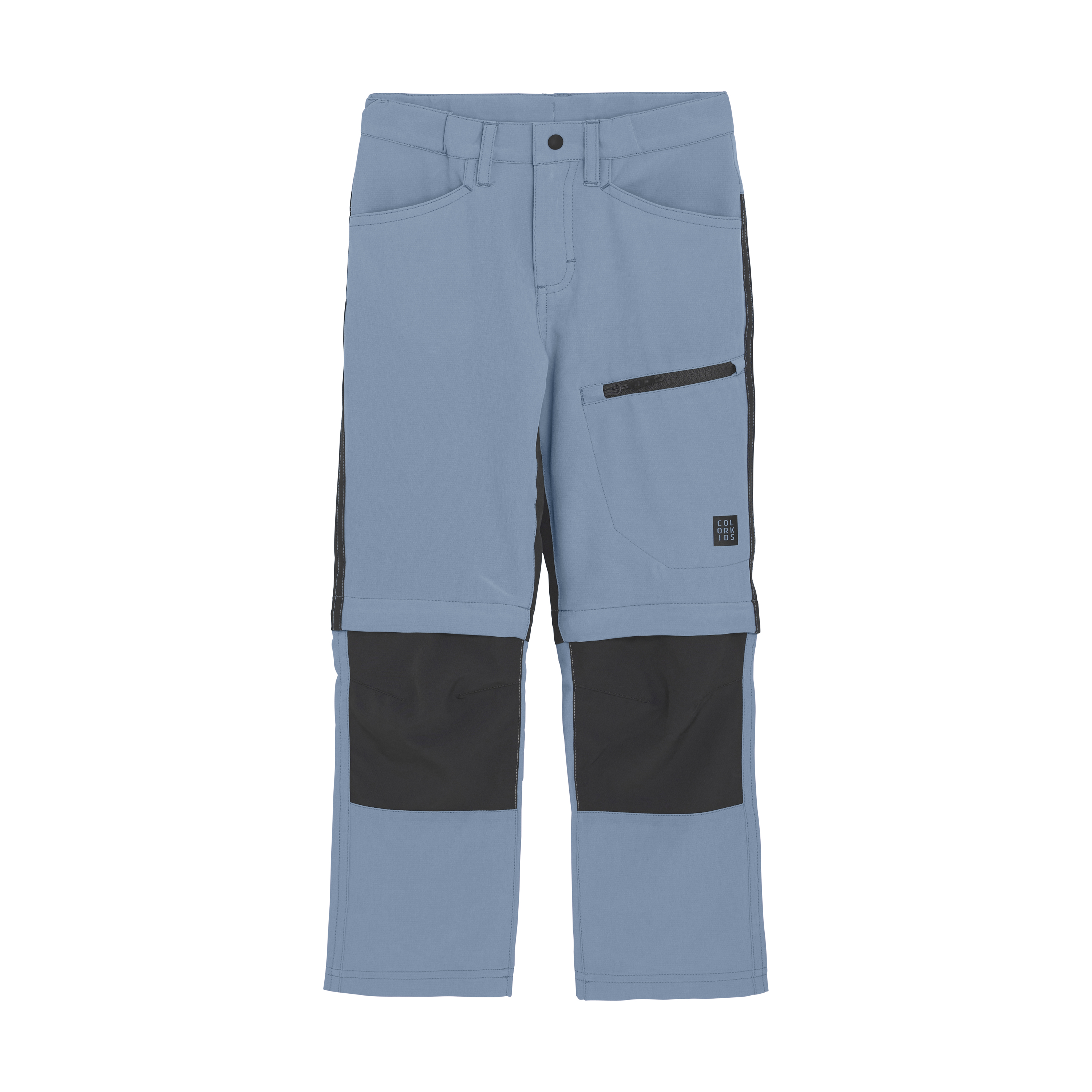 Color Kids Pants Stretch W. Zip Off Faded Denim
