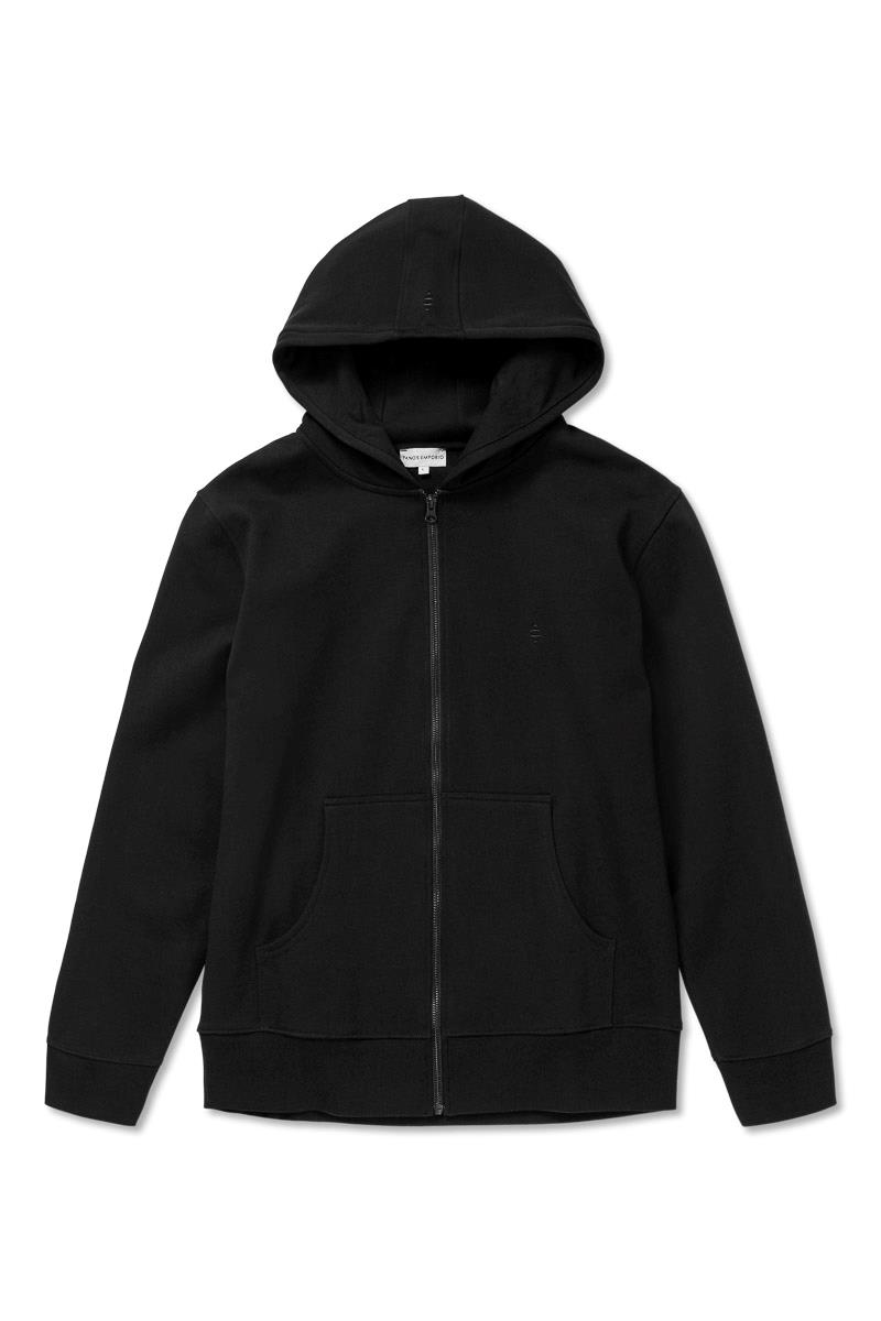 Panos Emporio PE ELEMENT ZIPPED HOOD BLACK