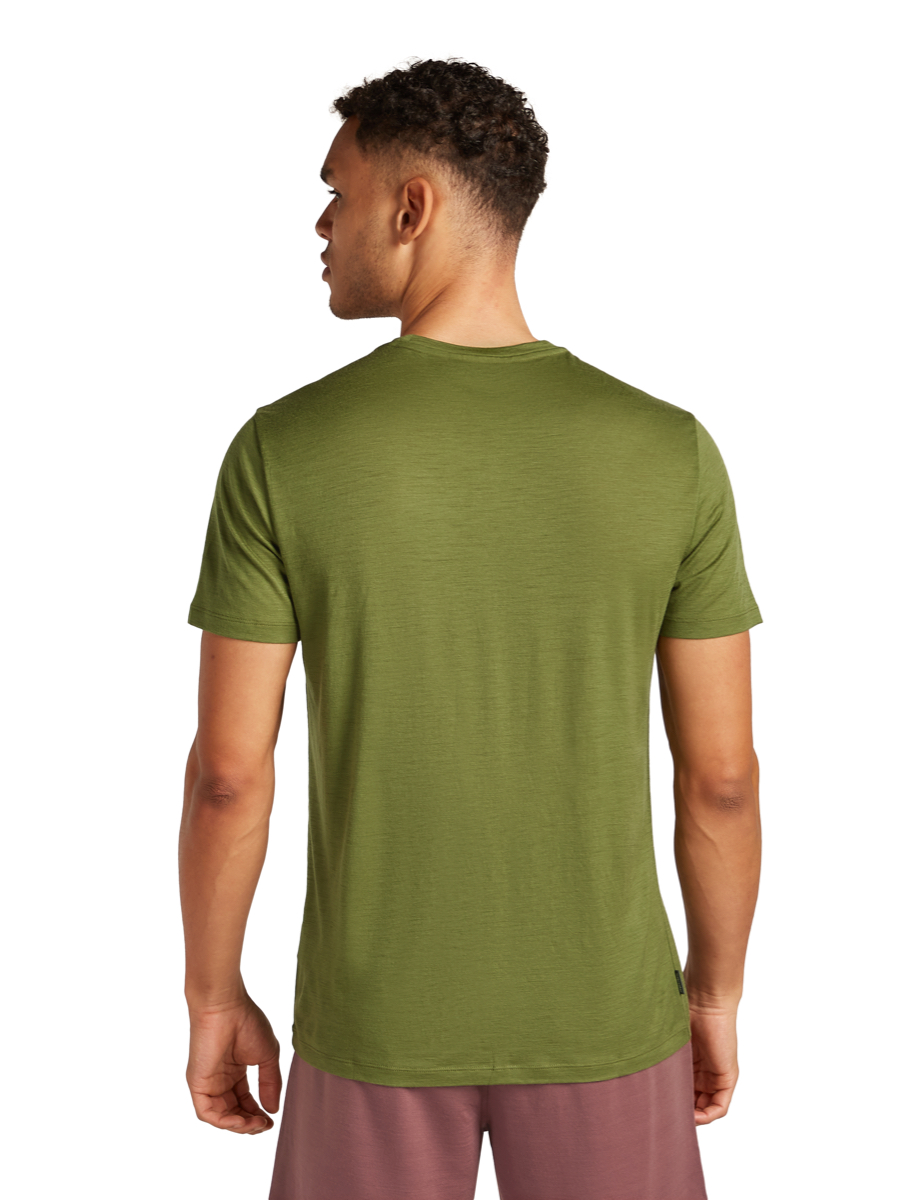 Icebreaker Men Merino 150 Tech Lite Shortsleeve Tee Cosy Camper Sphagnum