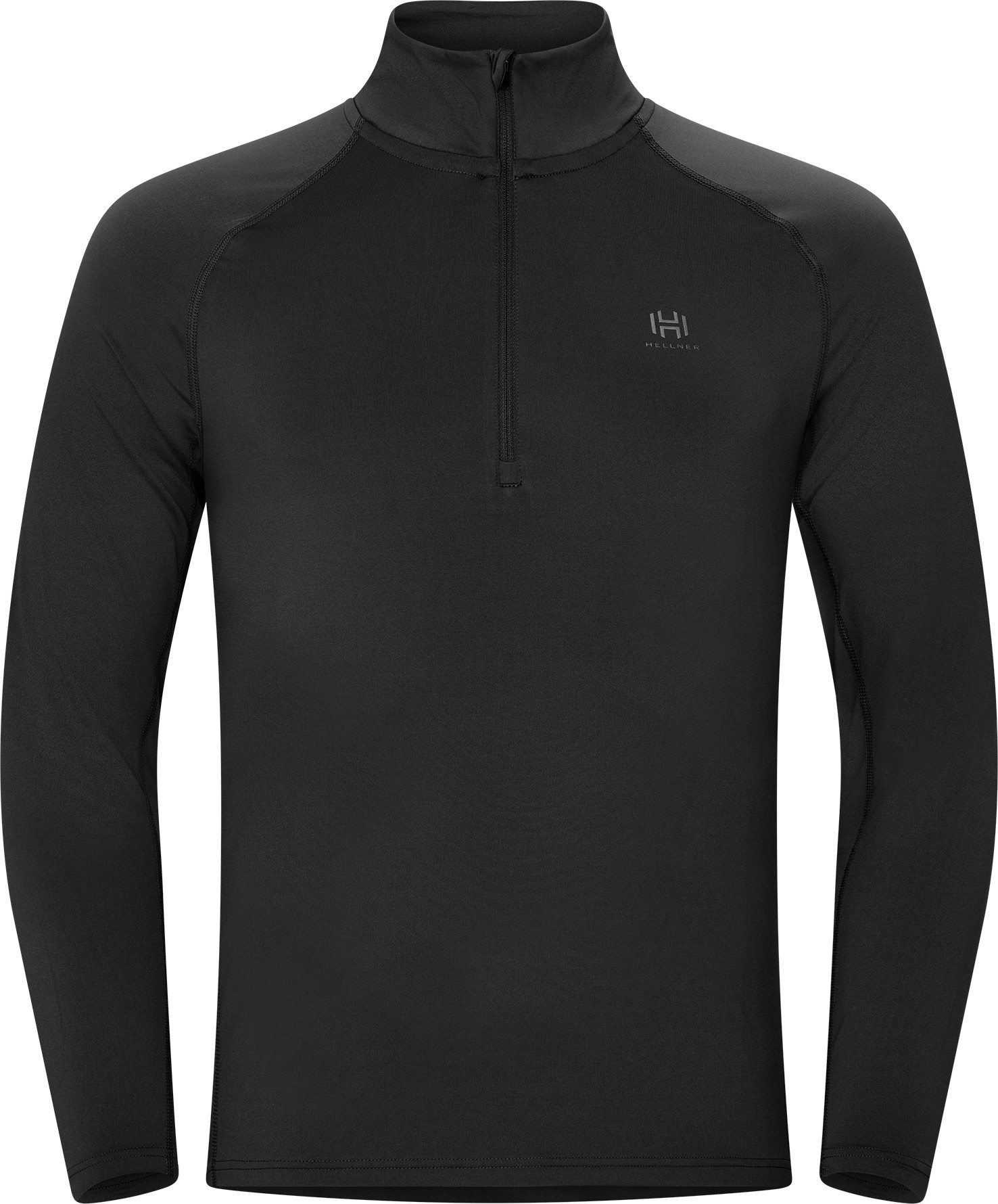 Hellner Core Running Halfzip Ls Tee Men Black Beauty
