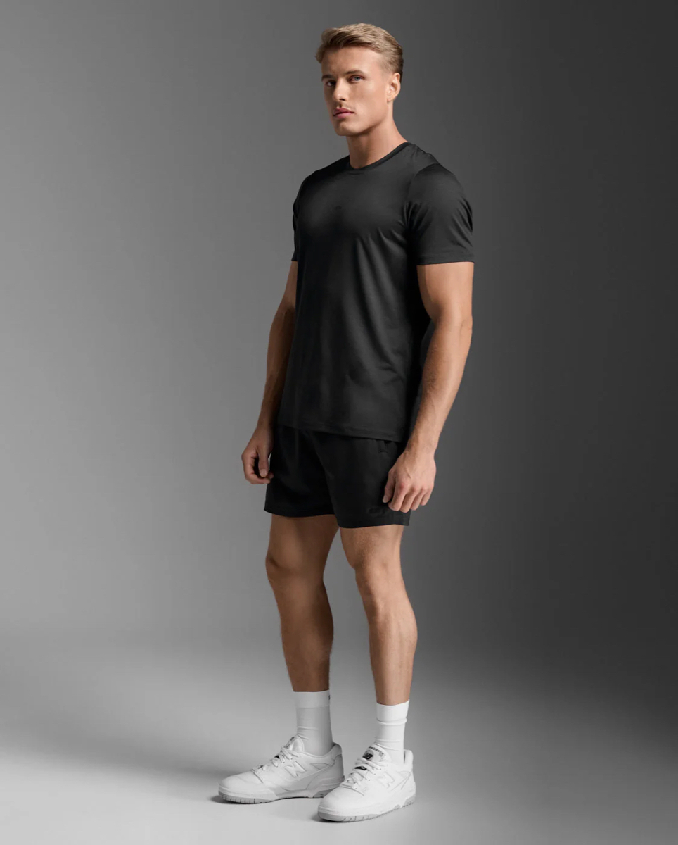 2XU Motion Soft Jersey Tee Black/black