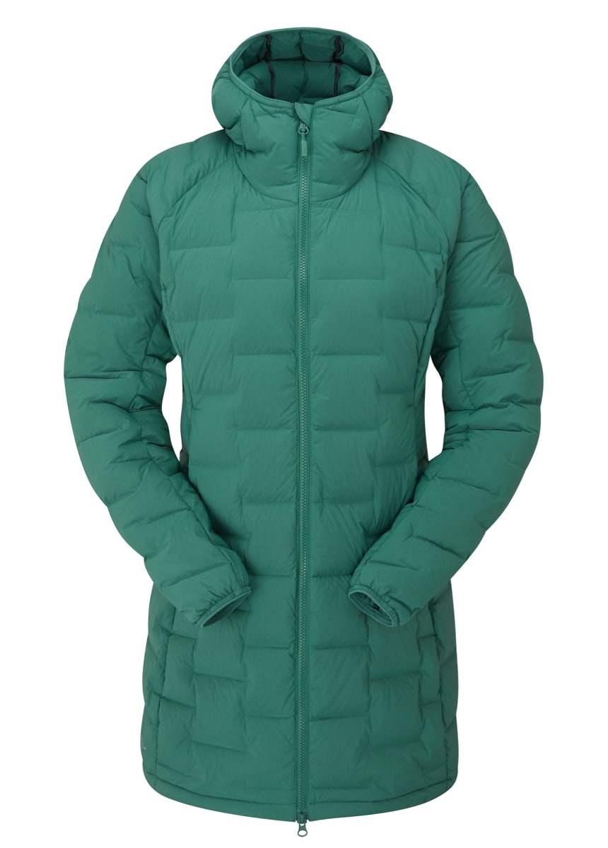 Rab Cubit Stretch Down Parka Wmns Green Slate