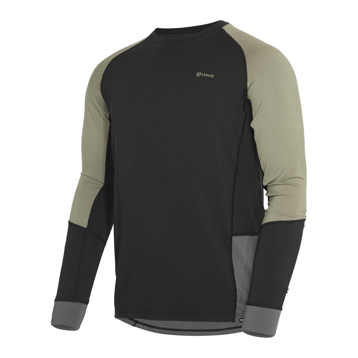 Urberg Men's Tree Base Layer Top Black Beauty