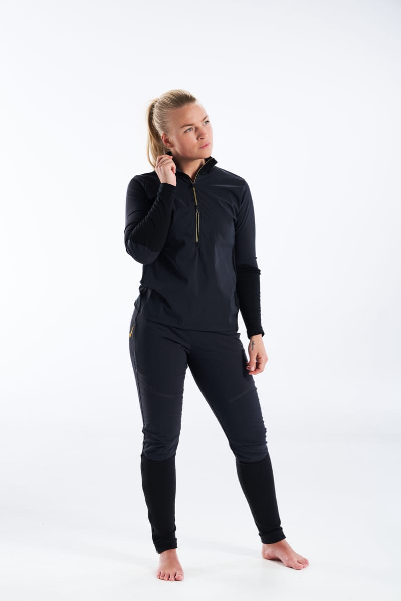 Devold Cover Woman Zip Neck Caviar