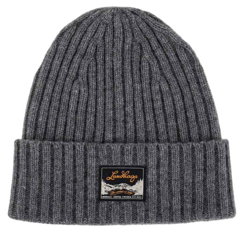 Lundhags Knak Wool Beanie Grey Melange