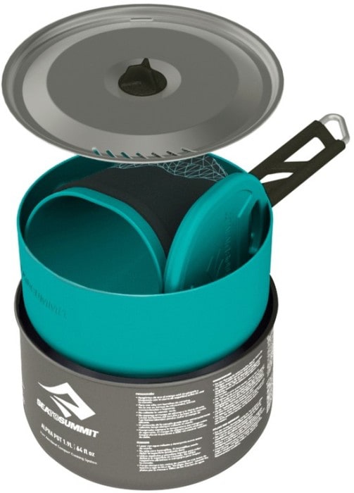 Sea To Summit ALPHA 1.1 COOKSET W SACK Pacific Blue/Grey