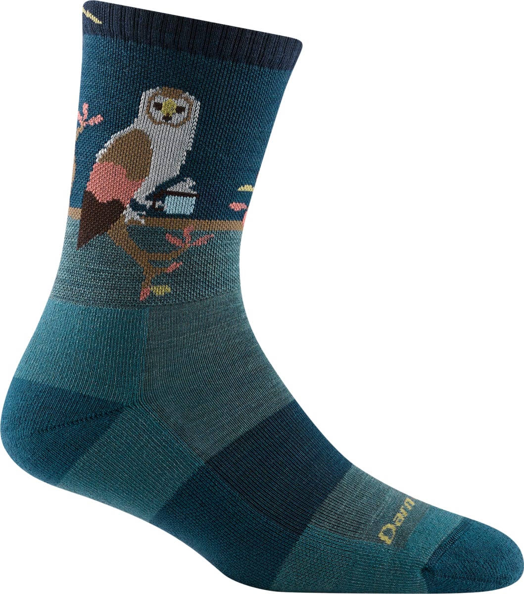 Darn Tough Critter Club Micro Crew Lightweight With Cushion Teal