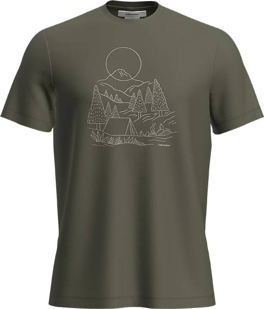 Icebreaker Men Merino 150 Tech Lite Iii Ss Tee Sunset Camp Loden