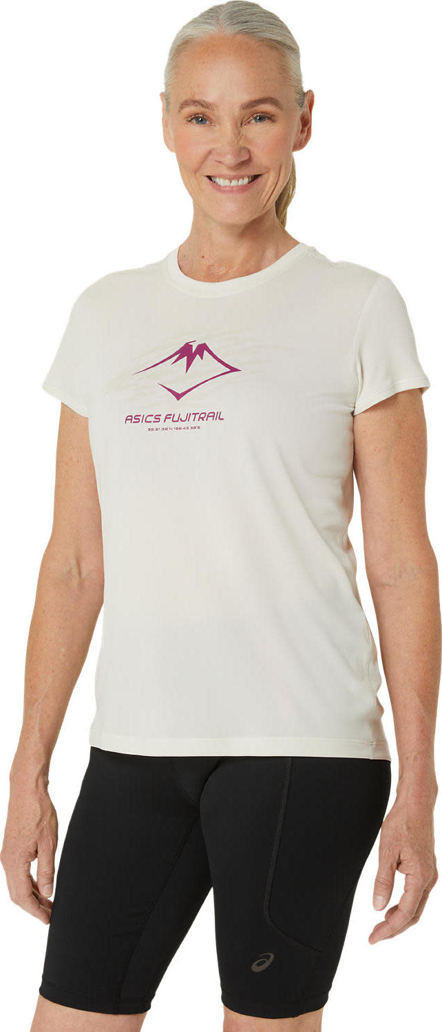 Asics Women's Fujitrail Logo SS Top Birch