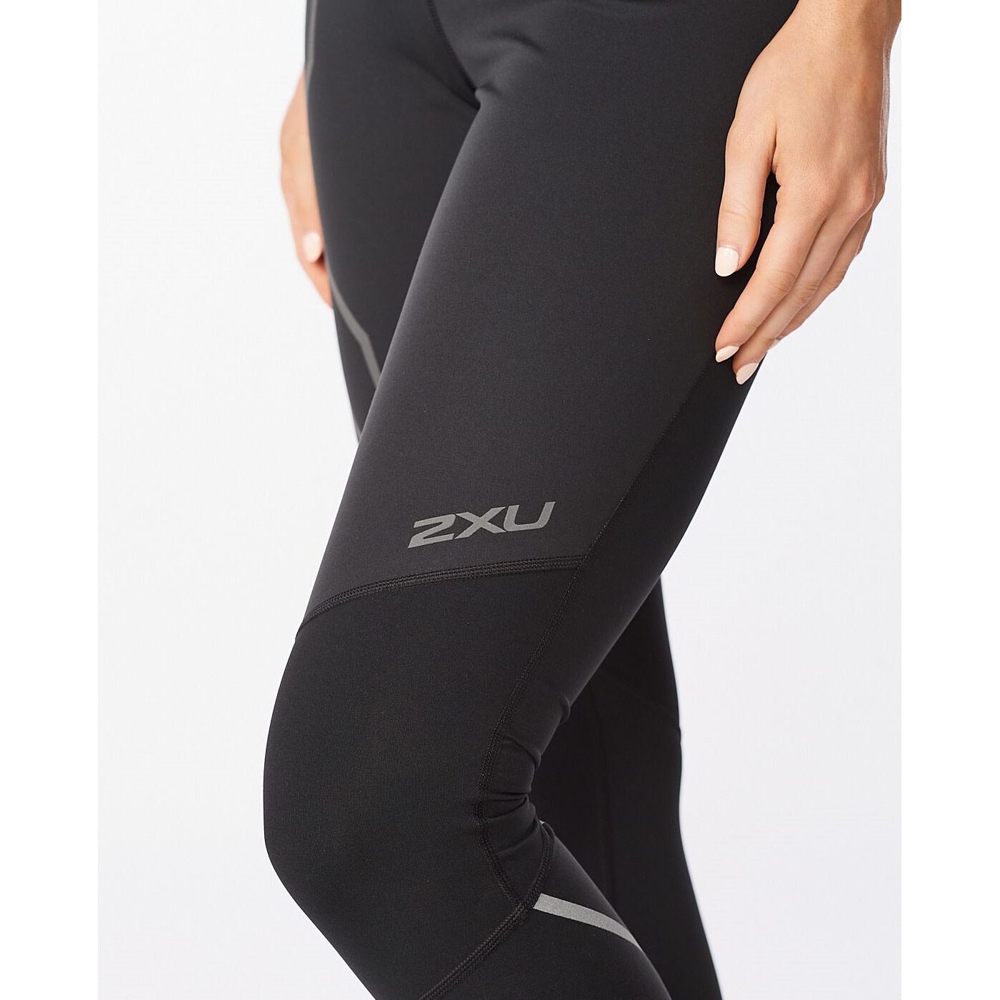 2XU Women's Ignition Shield Compression Tights BLACK/ BLACK REFLECTIVE