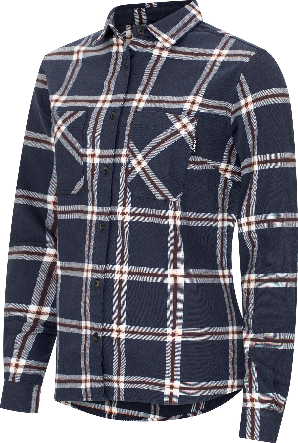 Urberg Two Pocket Flanell Shirt Wmn Blue Nights/huckleberry