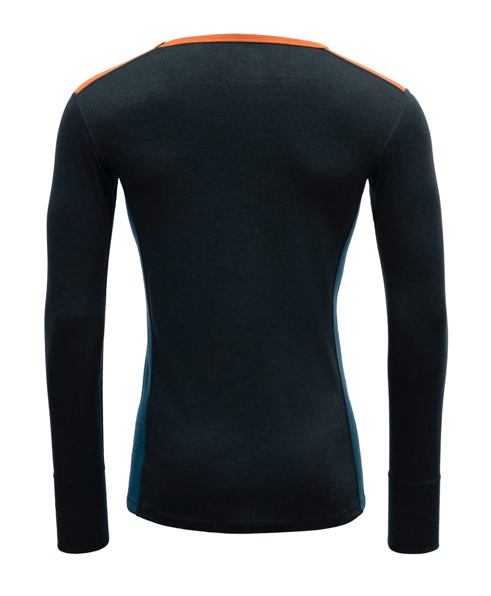 Devold Men's Lauparen Merino 190 Shirt Flame/Ink/Flood