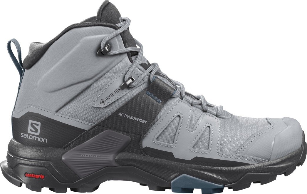 Salomon Women's X Ultra 4 Mid Wide GORE-TEX Quarry/Black/Legion Blue